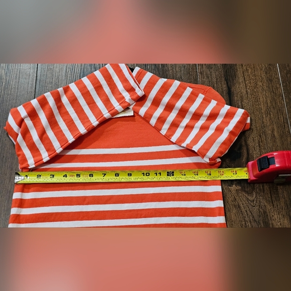 Maeve Y2K Anthropologie XS Striped Shirt 3/4 Sleeve Button Accents Women'… - Picture 6 of 7